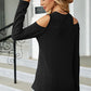 Round Neck Cold Shoulder T-Shirt