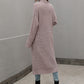 Waffle Knit Open Front Duster Cardigan With Pockets
