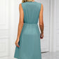 Pocketed V-Neck Wide Strap Dress