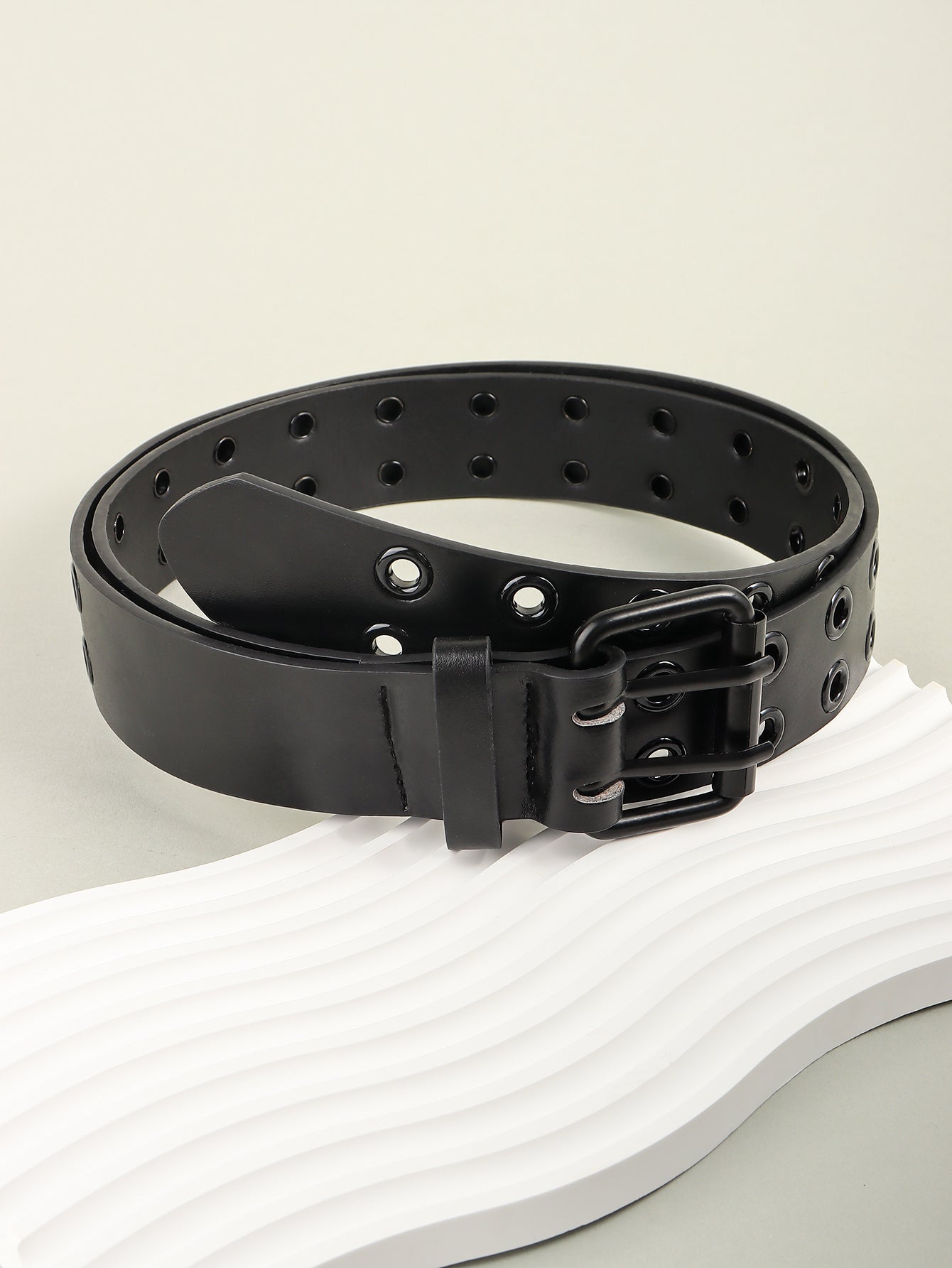 Women's Grommet PU Leather Belt