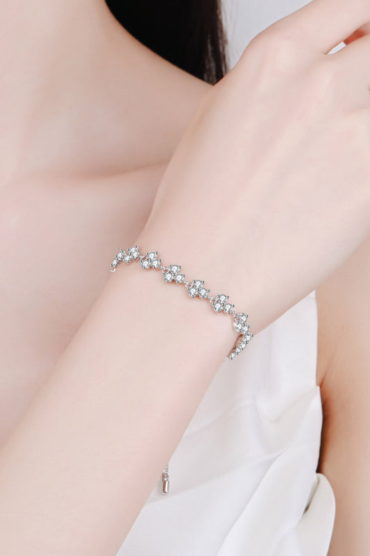 Ariel&Emaline Adjustable Moissanite Bracelet