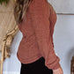 Plus Size Square Neck Long Sleeve T-Shirt