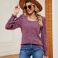 Full Size Square Neck Puff Sleeve Top