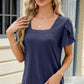 Square Neck Short Sleeve T-Shirt
