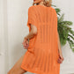 SO JAMAH One Size Openwork Side Slit Knit Dress