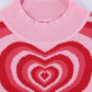 Heart Mock Neck Sweater Vest