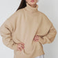 Turtle Neck Dropped Shoulder Sweater