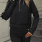 Malibu Dreams Zip-Up Raglan Sleeve Hoodie with Pocket