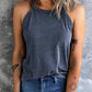 Women's Full Size Curved Hem Grecian Tank Top