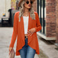 Full Size Open Front Long Sleeve Cardigan