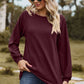 Round Neck Raglan Sleeve Sweatshirt