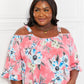 Women's Sew In Love Full Size Fresh Take Floral Short Sleeve Cold-Shoulder Top