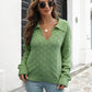 Johnny Collar Dropped Shoulder Sweater