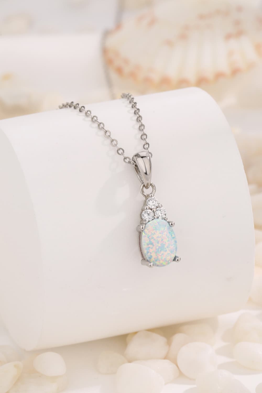 Women's Find Your Center Opal Pendant Necklace