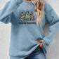 CHRISTMAS THEMED Graphic Round Neck Dropped Shoulder Sweatshirt