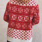 CHRISTMAS Snowflake Pattern Long Sleeve Sweater