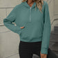 Malibu Dreams Zip-Up Raglan Sleeve Hoodie with Pocket