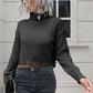 Turtleneck Dropped Shoulder Sweater