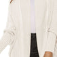 Open Front Batwing Sleeve Cardigan