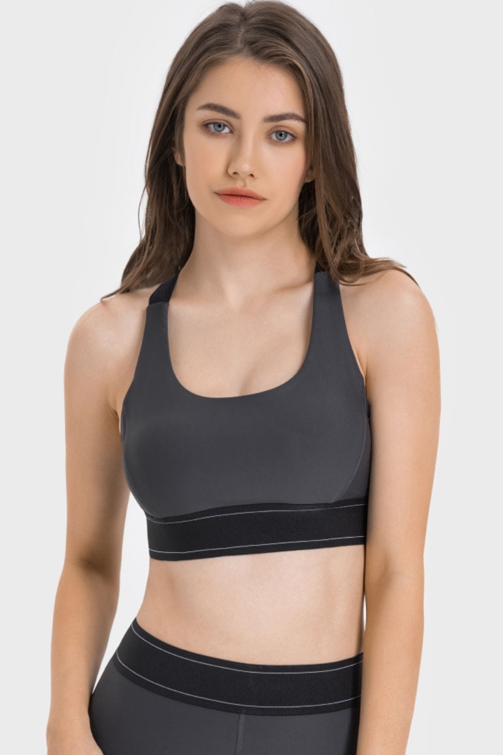 LB&M Style Contrast Sports Bra