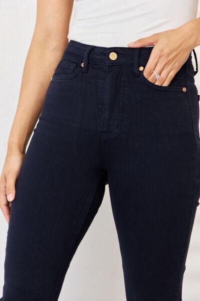 Judy Blue Full Size Garment Dyed Tummy Control Skinny Jeans *