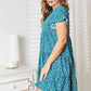 Double Take Short Flounce Sleeve Tiered Dress