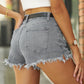 Women's Full Size Maia Raw Hem Distressed Denim Shorts