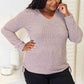 Double Take Drawstring Ribbed Long Sleeve T-Shirt