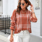 Printed Round Neck Dropped Shoulder Sweater