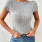 Backless Short Sleeve T-Shirt