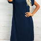 Full Size Scoop Neck Short Sleeve Pocket Mini Dress