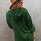 Full Size Buttoned Drop Shoulder Hoodie