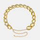 1.2" Width Acrylic Curb Chain Belt