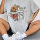 Round Neck Short Sleeve Graphic T-Shirt