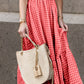 Full Size Smocked Ruffled Plaid Ruffle Hem Dress