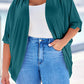 Plus Size Ribbed Cocoon Cover Up