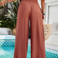 Savannah Lynn Smocked Wide Leg Pants with Pockets
