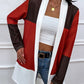 Color Block Open Front Cardigan