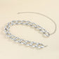1.2" Width Acrylic Curb Chain Belt