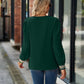 Full Size V-Neck Long Sleeve Blouse