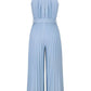 Cutout Tied Pleated Sleeveless Jumpsuit