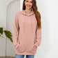 Full Size Raglan Sleeve Front Pocket Hoodie