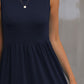 Round Neck Wide Strap Dress