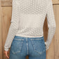 AuroraBlissX V-Neck Long Sleeve Buttoned Knit Top