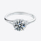 Women's 1 Carat Moissanite 925 Sterling Silver Split Shank Ring