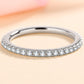 Women's Curious Time 925 Sterling Silver Moissanite Ring