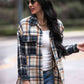 Plaid Dropped Shoulder Shacket