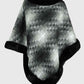 Kenya One Size Faux Fur Trim Poncho