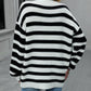 Striped Dropped Shoulder Sweater