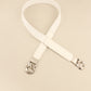 Women's Zinc Alloy Buckle Elastic PU Belt
